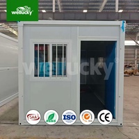Unidad de Vivienda Modular Portátil para Alojamiento en Campamentos, Oficina y Residencia, Casa Contenedor Plegable, Casa Contenedor Tipo X