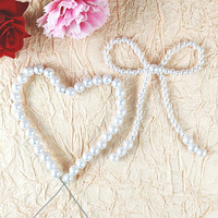 Décoration de gâteau en plastique en forme de cœur, best-seller transfrontalier, style influenceur, ornement de table pour desserts, modèle 520