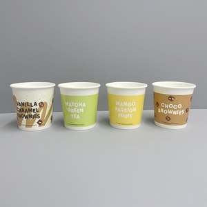 Personalizzato monouso 8oz 16oz Gelato <span class=keywords><strong>tazza</strong></span> di carta con coperchio per Gelato Gelato <span class=keywords><strong>biscotti</strong></span> lecca lecca - Product Image 3