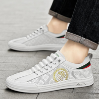 Chaussures décontractées de luxe pour hommes, baskets respirantes à lacets pour le streetwear quotidien et l'été