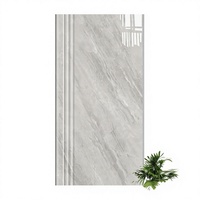 Marches d'escalier intégrées de style moderne en carreaux de porcelaine, imitation pierre, texture brillante, pour hôtels, appartements, écoles