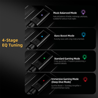 Amplificador de Auriculares con Decodificación Digital Portátil KZ AM02 de TIPO C a 3.5 mm con Función de Ajuste de Sonido de Grado Profesional Integrada