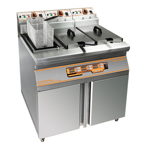 <span class=keywords><strong>Friteuse</strong></span> commerciale à gaz et électrique en acier inoxydable avec panier d'une capacité de 6L pour équipement de cuisine de restaurant - Product Image 2