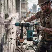 Marteau perforateur rotatif filaire 1700W SDS-Plus, marteau électrique robuste pour la démolition de béton et de maçonnerie, CE OEM