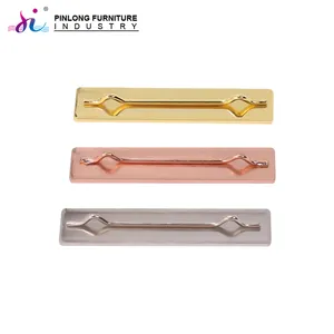 Made in China furniture hardware high quality light gold color square metal buckle soft bed pull buckle sofa decorative buttons