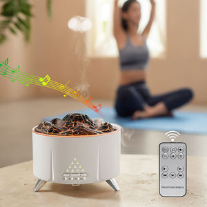 Humidificador ultrasónico de música inteligente Crack Mountain fragancia portátil niebla llama humidificador Difusor Aroma aceite esencial - Product Image 4