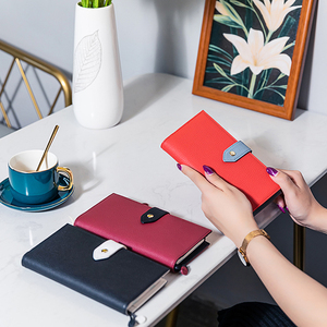A5 fermeture éclair bureau d'affaires Logo personnalisé bloc-notes en cuir PU carnet <span class=keywords><strong>de</strong></span> notes journaux planificateur mignon pour les filles - Product Image 3
