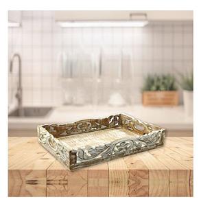 Ensemble de 3 plateaux de service décoratifs faits à la main en bois de pin, écologiques, durables, de qualité commerciale, lavables au lave-vaisselle, les plus vendus - Product Image 6