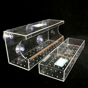 Clear <b>Acrylic</b> Window Bird Feeder with Strong Suction Cups - Transparent Bird Feeding Tray for Outdoor Garden and Home - Product Image 1