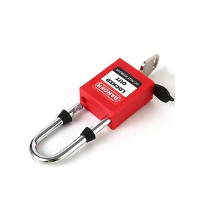 <span class=keywords><strong>Cadenas</strong></span> de sécurité industriel AJF <span class=keywords><strong>à</strong></span> <span class=keywords><strong>clé</strong></span> unique avec anse en acier, anti-poussière, pour blocage et étiquetage, codage laser personnalisé et étiquette - Product Image 2