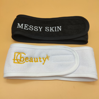 Tampons en coton éponge réutilisables personnalisés et bandeau facial pour spa outil de nettoyage pour soins de la peau du visage
