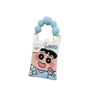 New Vintage Crossbody Phone Bag for Women PU Knitted Lock Coin <strong>Purse</strong> Two Straps Fashionable Versatile Cute Shoulder Handbag - Product Image 5