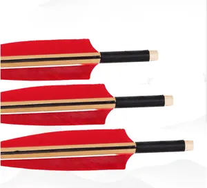Арбалетные стрелы, 20 дюймов, 12 шт., арбалетные стрелы из углеродного волокна, арбалетные стрелы с наружным диаметром 8,8 мм, деревянные стрелы для охоты, спорта, стрельбы из лука