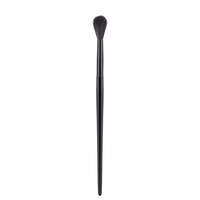 HMU Logo personnalisé de haute qualité manche en bois noir pinceaux de fard à paupières de maquillage pour les yeux
