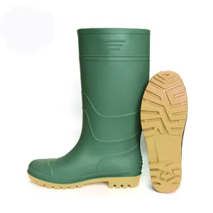 Custom pvc boots plastic work shoes men women anti-slip waterproof steel toe rain boots medical shoes