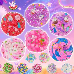 Kit de slime Glow Fantasy pour enfants, ensemble de slime gelée <span class=keywords><strong>nuage</strong></span> de beurre, cadeaux de fête, OEM ODM, vente en gros personnalisée, fournisseur de jouets sensoriels, coffret cadeau - Product Image 2