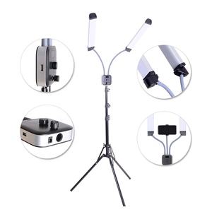 Éclairage annulaire à double led avec poignée réflexe, lumière pour photographie avec miroir de maquillage, pour smartphone - Product Image 3