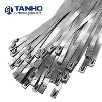 Attaches-câbles autobloquants en acier inoxydable TANHO 304/316, 100 mm, usage industriel