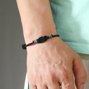 สร้อยข้อมือประดับเพชรรูปโทเค็นสำหรับวันวาเลนไทน์เชือกมิลานสำหรับคู่รักนำโชค - Product Image 5