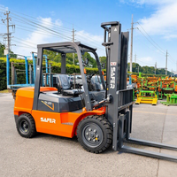 Forklift Diesel 3 Ton 5 Ton Mesin Jepang 4wd untuk Medan Berat Montacargas Respon Cepat Tinggi Angkat 3m 4.5m 6m Penggunaan Industri
