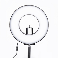 Lampe circulaire portable Simock NP-F alimentée par batterie pour studio vidéo et photo, intensité réglable, température de couleur ajustable, 40W