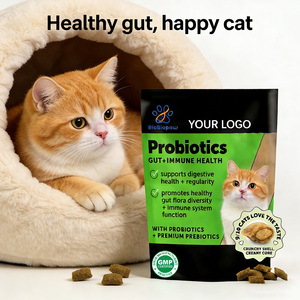 OEM/ODM Probiotiques pour chats en comprimés à mâcher pour la santé intestinale et immunitaire, friandises crémeuses et moelleuses pour la santé digestive, la flore intestinale et le soulagement de la constipation - Product Image 5
