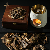 Agarwood coupé à haute teneur en résine pour encens, Kinam Premium pour une sensation rafraîchissante, miellée, crémeuse, fruitée, résinée, avec une longue finale sucrée