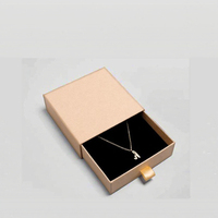 Boîte Coulissante en Carton Rigide Personnalisée pour Colliers, Emballage Cadeau Écologique avec Éponge, Organisateur de Bijoux avec Ruban