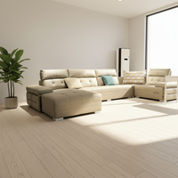 VONLIVA Precio Directo de Fábrica, Juego de Sofás Seccionales de Cuero de Primera Calidad, Sofá Cama Convertible Moderno para Apartamentos y Salas de Estar