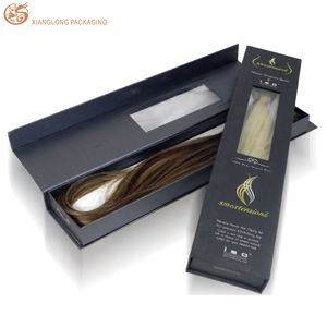 Custom Luxury Magnet Closure Flap Open Cardboard Box Wig Packaging Gift Box Hair Product Paper Collection Box
