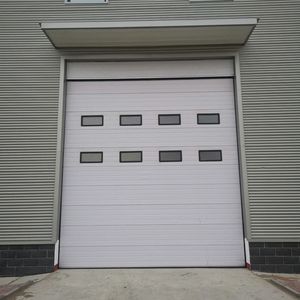 <span class=keywords><strong>Porte</strong></span> <span class=keywords><strong>sectionnelle</strong></span> industrielle électrique coupe-vent à isolation thermique, <span class=keywords><strong>prix</strong></span> usine, pour centre logistique et entrepôt - Product Image 1