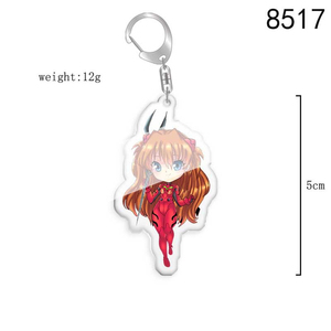 Llavero de acrílico de Anime Eva New Century Evangelion <span class=keywords><strong>Ikari</strong></span> <span class=keywords><strong>Shinji</strong></span> Asuka, accesorio colgante para cosplay - Product Image 6
