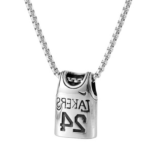 yunnique Collier pendentif en acier inoxydable Kobe Bryant Lakers 24 Jersey, cadeau unisexe - Product Image 5