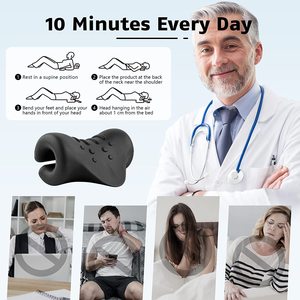 2022 Relaksasi Leher dan Bahu, Alat Traksi Serviks Portabel Peregang Leher, Korektor Postur Leher Bantal Chiropractic - Product Image 5