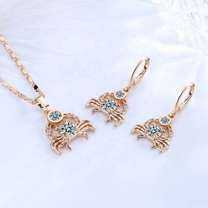 เฮงเดียน บิสูเตเรียส ชุดเครื่องประดับหรูหราเคลือบทอง 18K ชุบด้วยเซอร์โคเนีย ขายส่ง สำหรับต่างหูและสร้อยคอ - Product Image 2