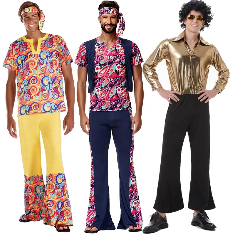Fancy Dress 70s 80s Outfit Wholesale Costume 80s Fancy Dress Complete Set  With Accessories