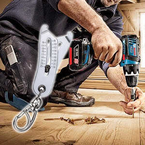 Wholesale Newest Precise <b>Thread</b> Size Keychain Quick Gauge for Nut/inch Screw Manual Measurement <b>Tool</b> - Product Image 4