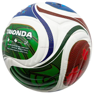 Balón de fútbol profesional Fútbol 2026 World Thickened PU Thermal Bonded Tamaño 5 Logotipo OEM personalizado para tren de carreras - Product Image 1