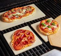 Pierre à pizza rectangulaire grande taille Yongli, pierre de cuisson ronde pour pizza, plaque de cuisson durable, outils de cuisine pour la cuisson au four et le barbecue
