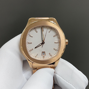 Montre mécanique de sport de luxe de style polo avec bracelet intégré en forme d'oreiller et lunette brossée - Product Image 1