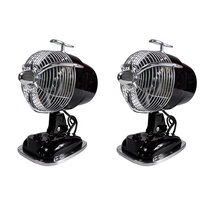 Table de bureau Mini ventilateur d'air de refroidissement Style Vintage Premium noir 3 pales 220v 20w ventilateur de tête d'avion rétro électrique