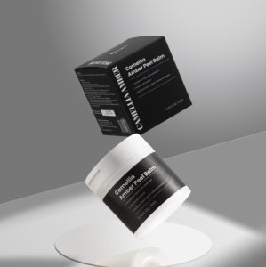 Baume exfoliant solide à l'ambre et au camélia COSMOTEK, 30-50% d'ingrédients actifs, certifié ISO22716, exfoliant naturel pour la peau - Product Image 1