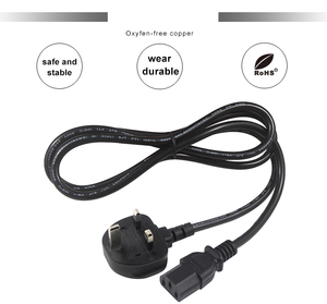 Anh 3-pin để IEC C13 dây nguồn BS 1363 cắm cho máy tính màn hình 1.8m 0.75mm ² h05vvf - Product Image 5