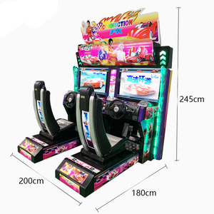 Simulatore <span class=keywords><strong>di</strong></span> Guida Arcade in Inglese, Videogioco da Corsa a Moneta <span class=keywords><strong>per</strong></span> <span class=keywords><strong>Bambini</strong></span> e Adulti, Schermo 32 Pollici, Struttura in Metallo, Modello 2 - Product Image 3