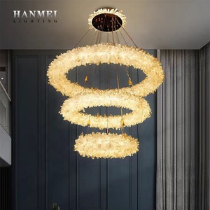 Lámparas de Araña de Lujo, Decoración Moderna, Cristal Natural, Iluminación para Sala de Estar, Hotel, Restaurante, Dormitorio HM-C-98001 - Product Image 4