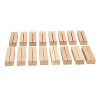 Base en bois de hêtre porte-cartes en bois support de numéro de Table porte-carte support de bureau carte postale ornements de carte Base de calendrier