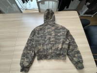 Vestes bomber d'hiver à capuche pour hommes, style vintage camouflage, avec logo personnalisé, tendance, vestes tactiques camouflage pour hommes