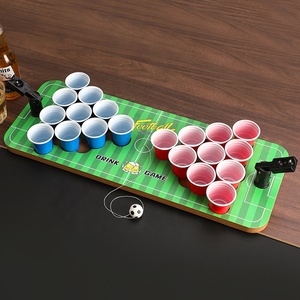 Mini Classic Casual Table Football <strong>Game</strong> with Plastic Beer <strong>Cup</strong> Mini Board and <strong>Ball</strong> for Players for Parties - Product Image 2