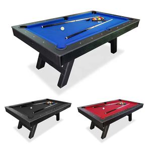 Table de billard moderne de luxe à succès avec accessoires complets, finition <span class=keywords><strong>noire</strong></span> et coussins en caoutchouc - Prix d'usine en gros - Product Image 2