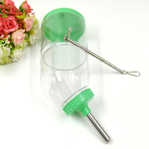 Crown Asia Hangable Pet Water <b>Bottle</b> 500Ml Pink For <b>Small</b> Animals Durable Plastic Feeder - Product Image 5